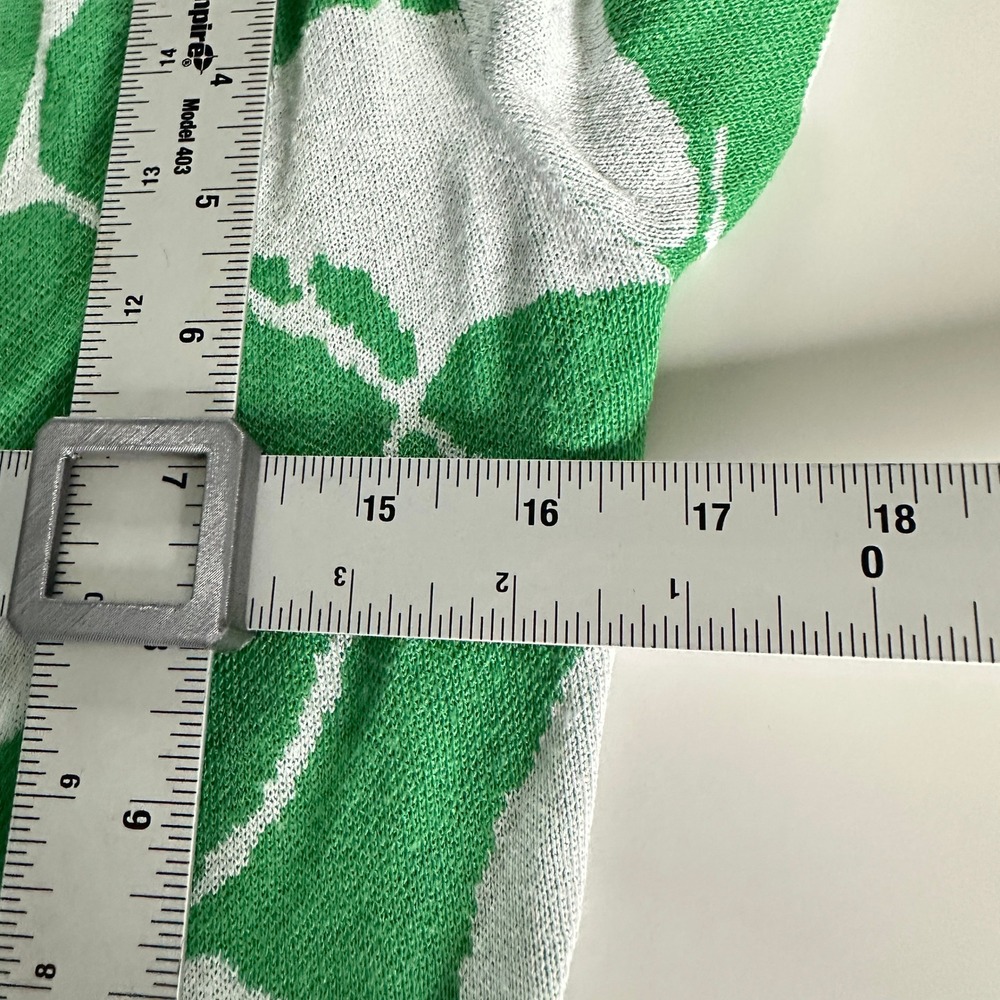 DVF x Target Ginkgo Leaf Print Wrap Dress Green White Casual XS Bohemian - Picture 9 of 10